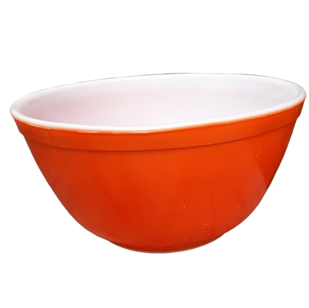 Vintage RARE Pyrex #402 Tangerine Orange 1½ Quart Mixing Bowl Ovenware